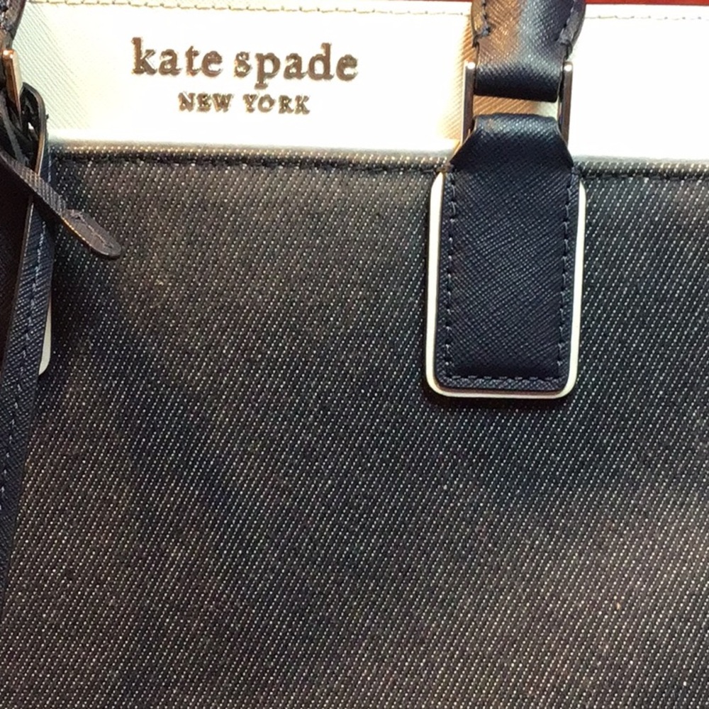 Kate Spade Cameron Color Block Denim & Leather - Picture 11 of 14